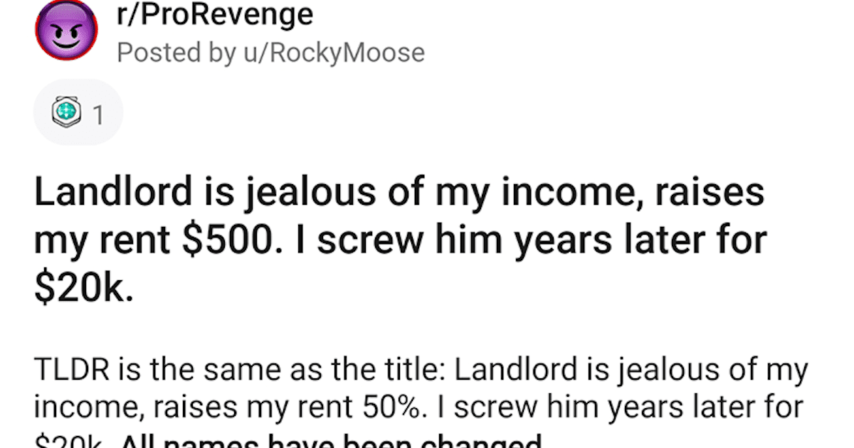 Man Gets Revenge on Greedy Landlord Years Later Through Total Chance