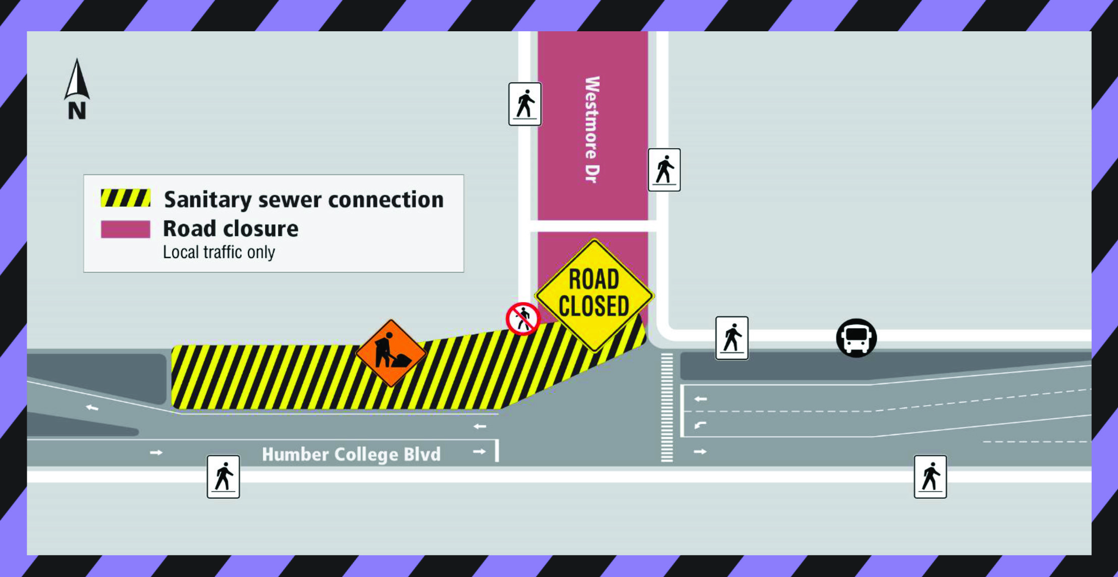 Construction Notice Temporary Road Closure Humber Communiqué