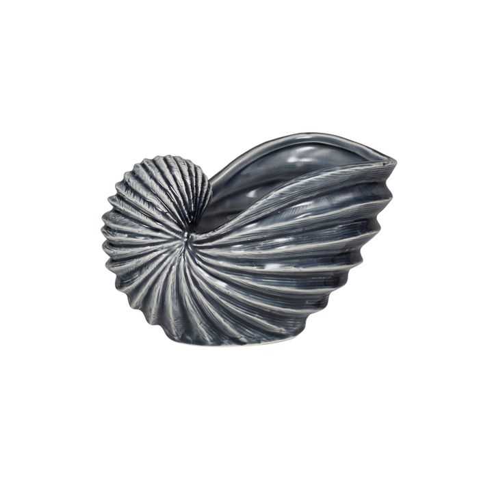 Seashell Nautilus Vase Blue Humble Home