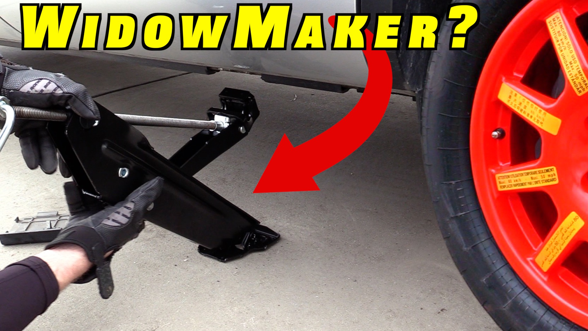 How To Change a Tire with a VW Jack (The WIDOWMAKER