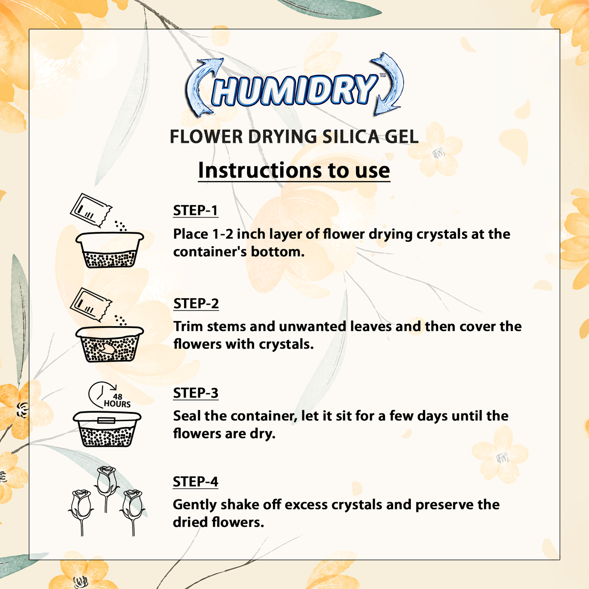 Flower Drying Silica Gel Humidry