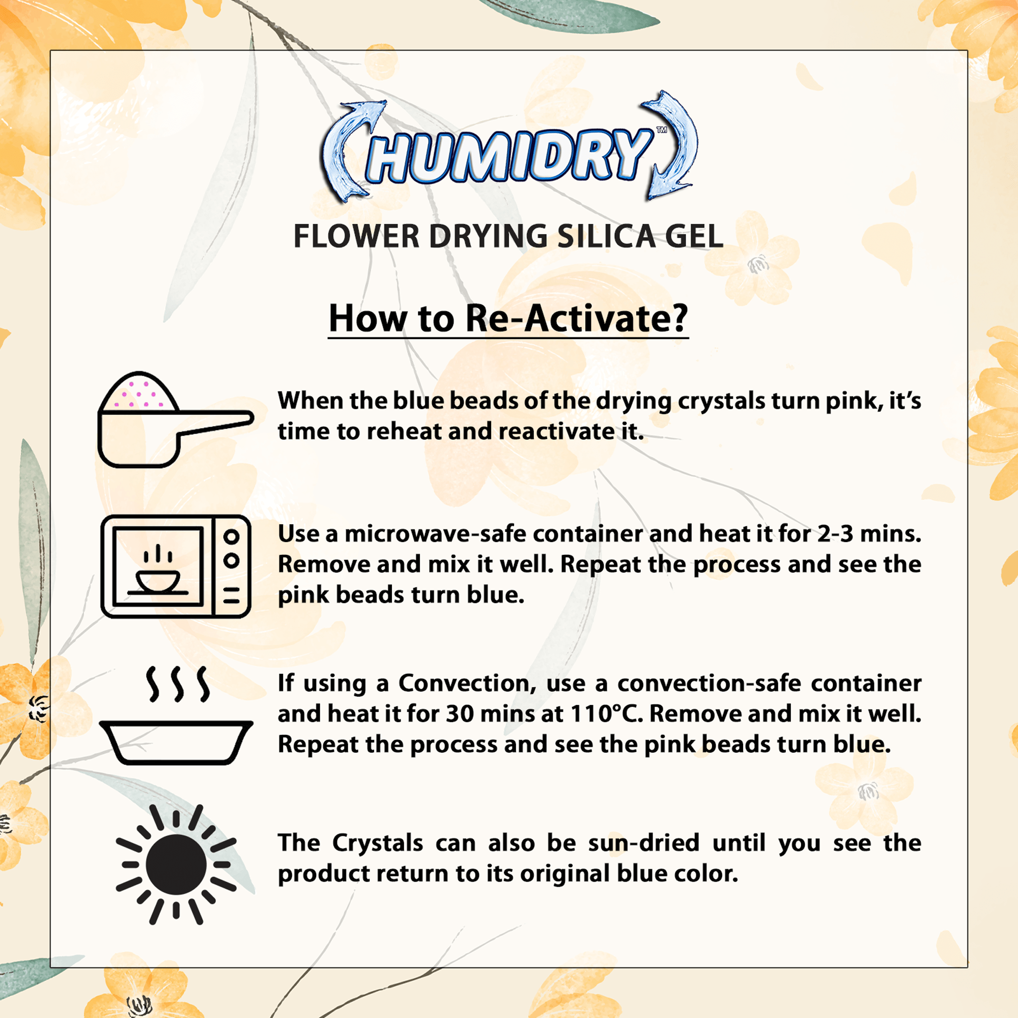 Flower Drying Silica Gel Humidry