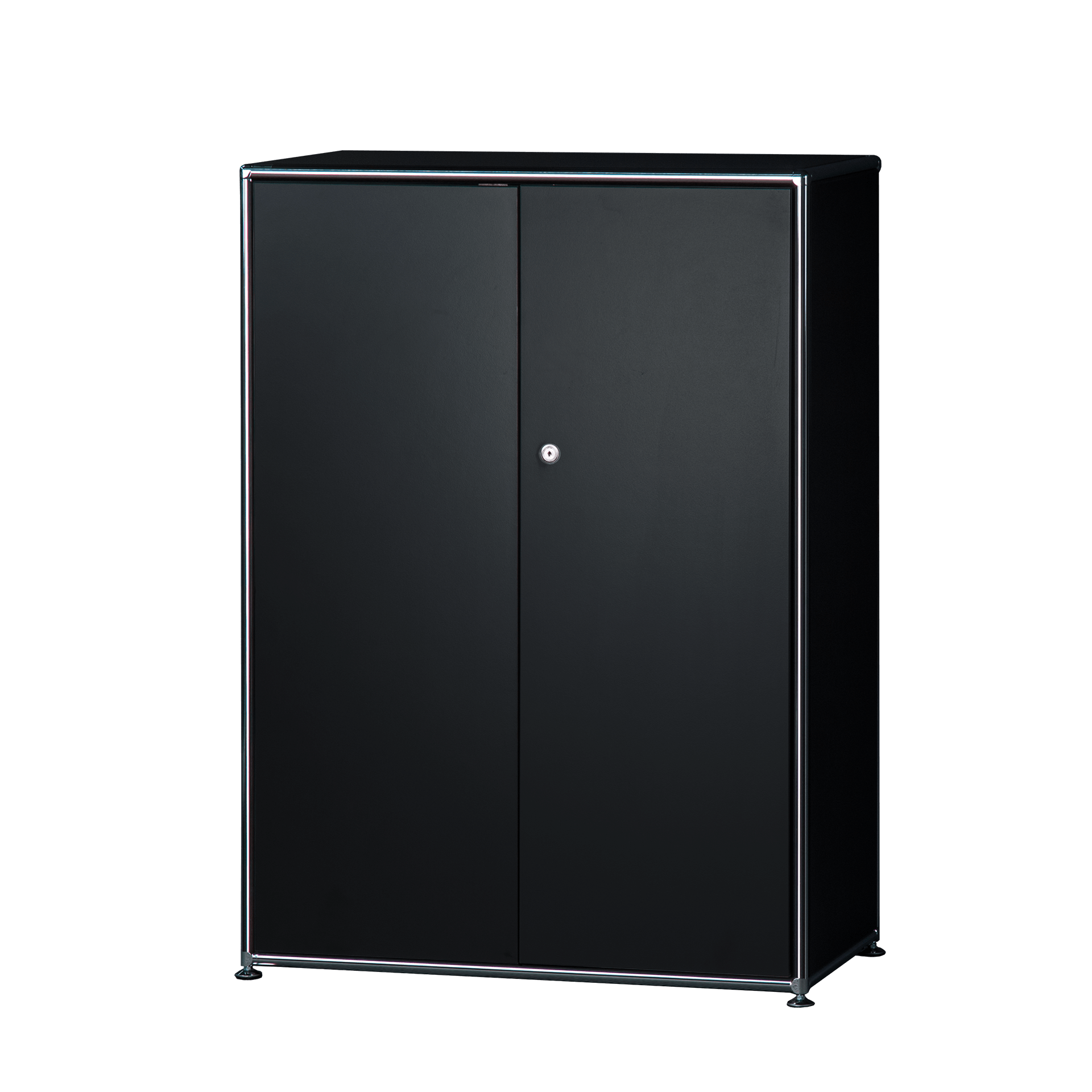 Highboard Schwarz Metall