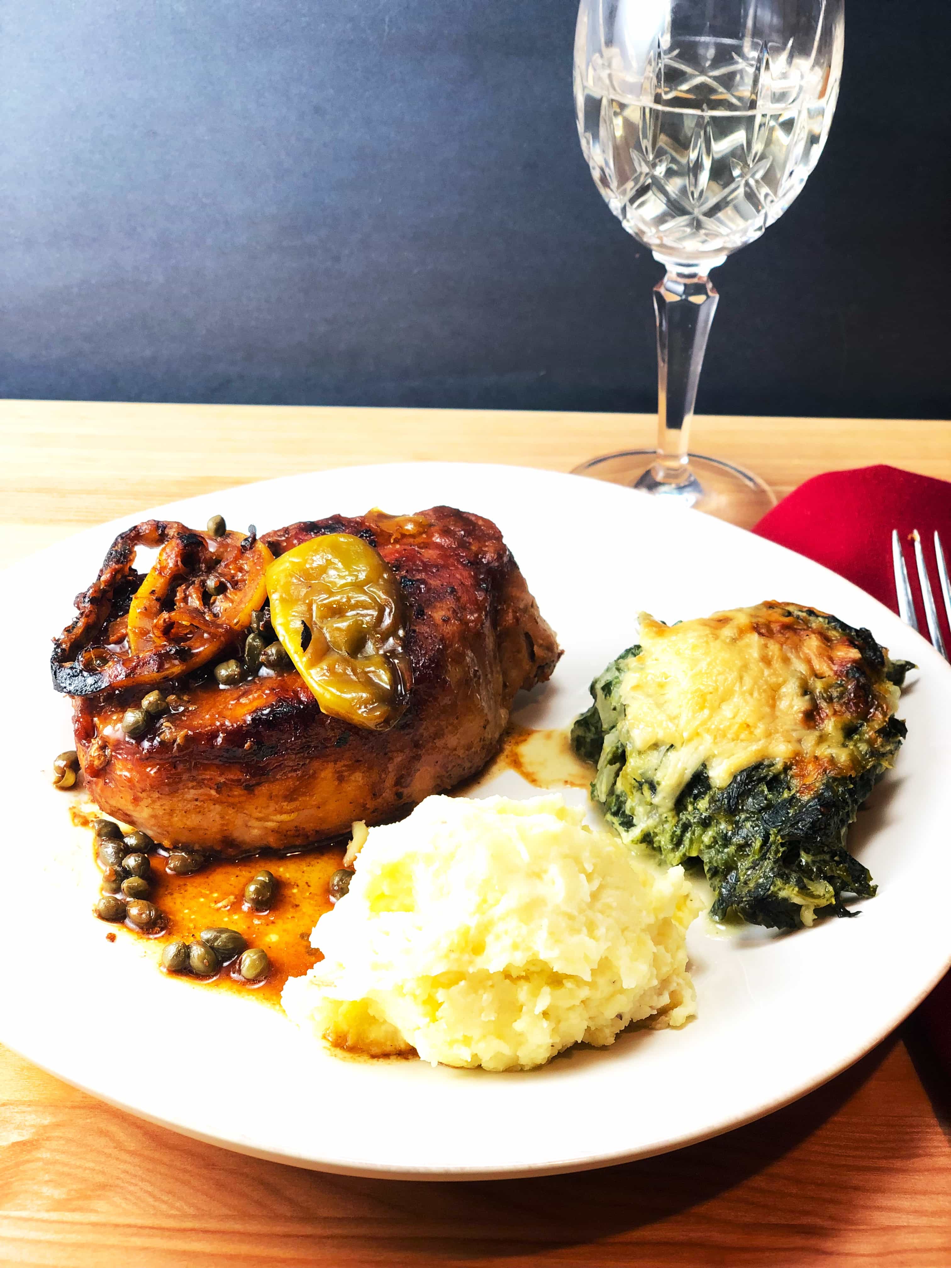 Pork Chops Capers Lemon Hummingbird Thyme