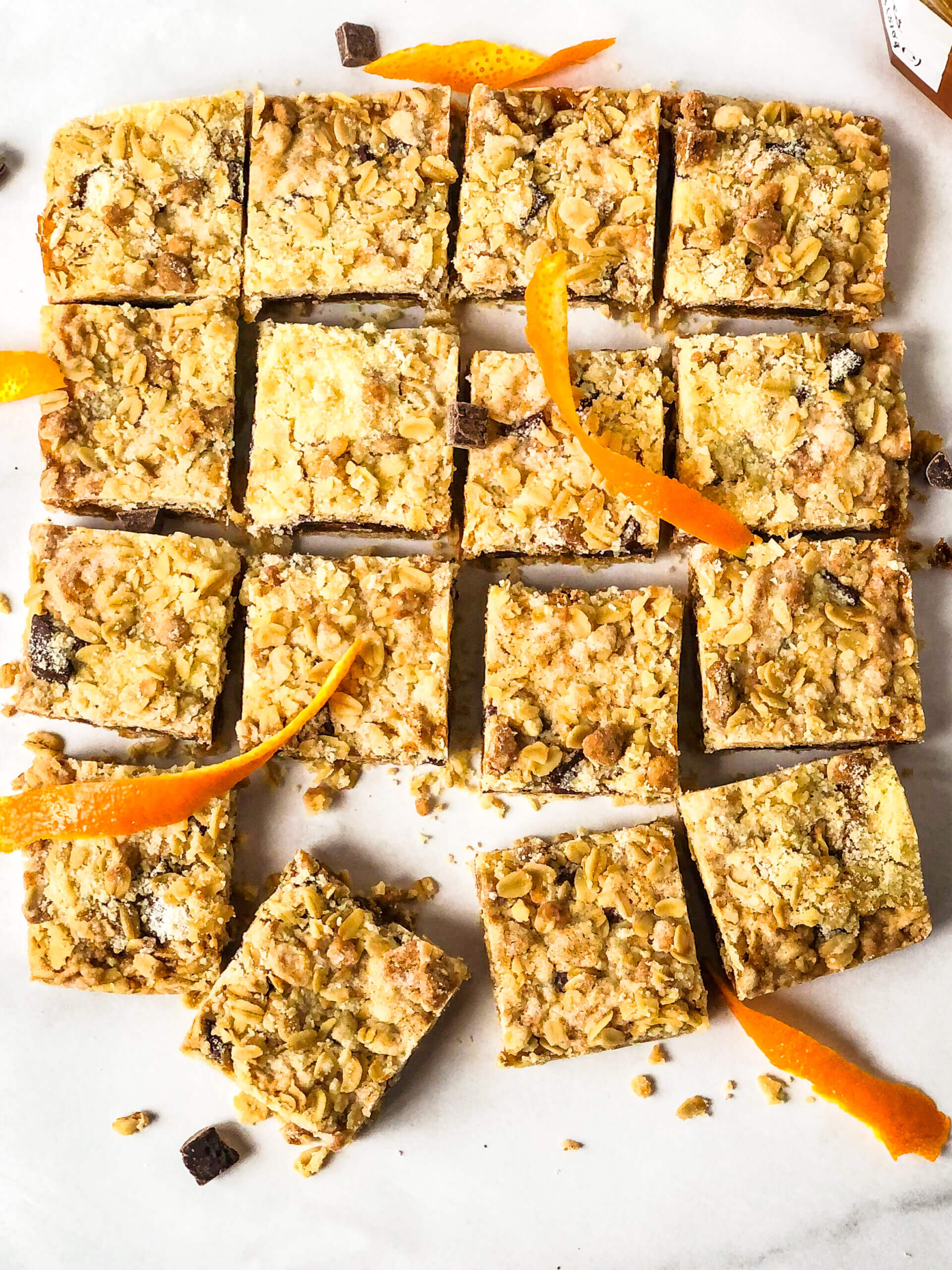 Chocolate Oat Bars with Orange Marmalade Hummingbird Thyme