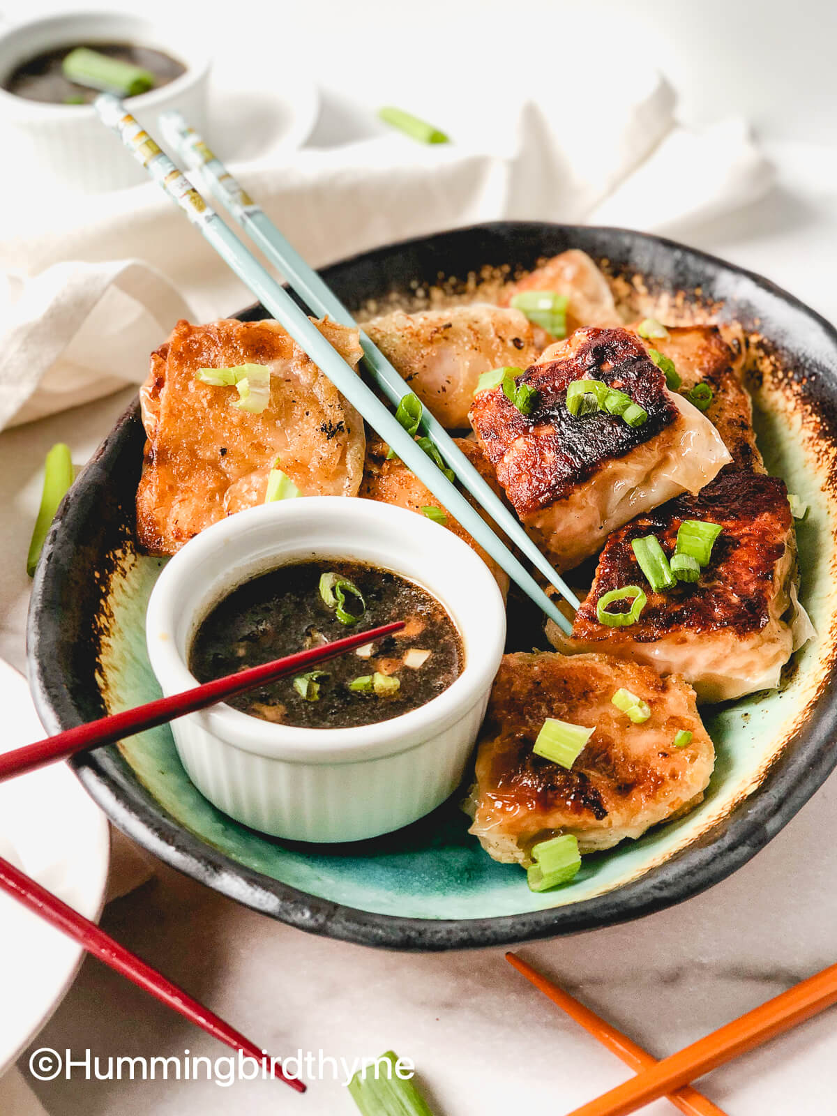 Seared Salmon in Spring Roll Wrap (or, in Rice Paper) Hummingbird Thyme