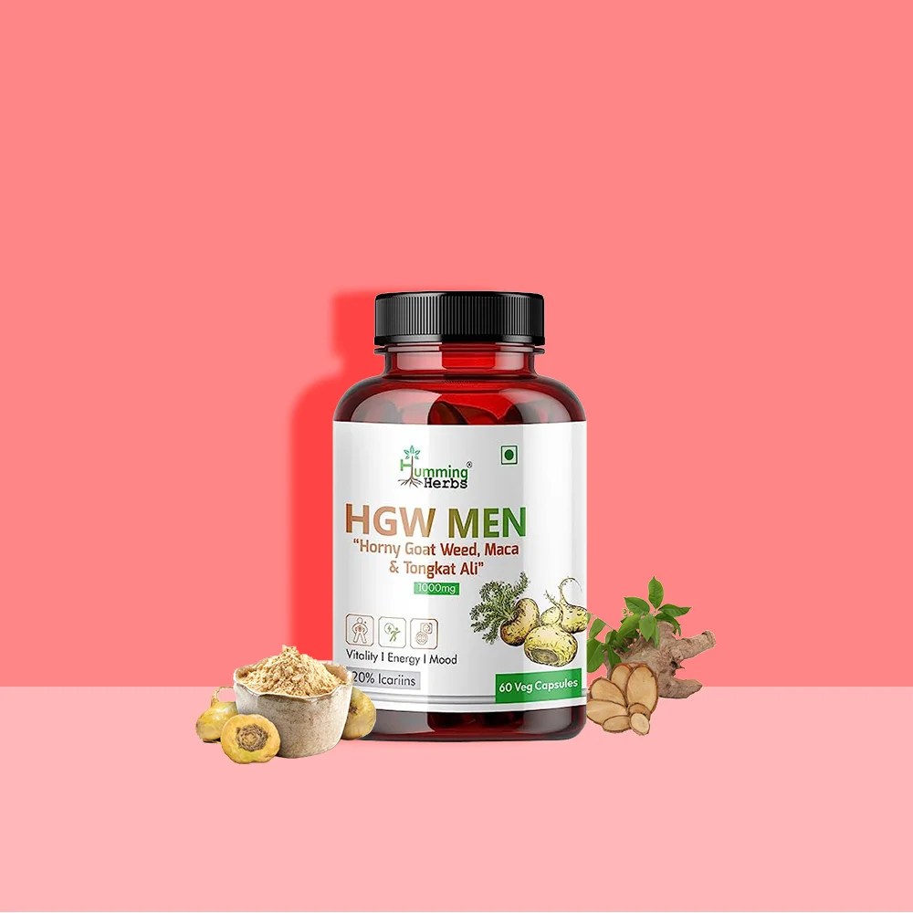 Horny Goat Weed Extract with Maca Root Powder 1000mg 60Cap