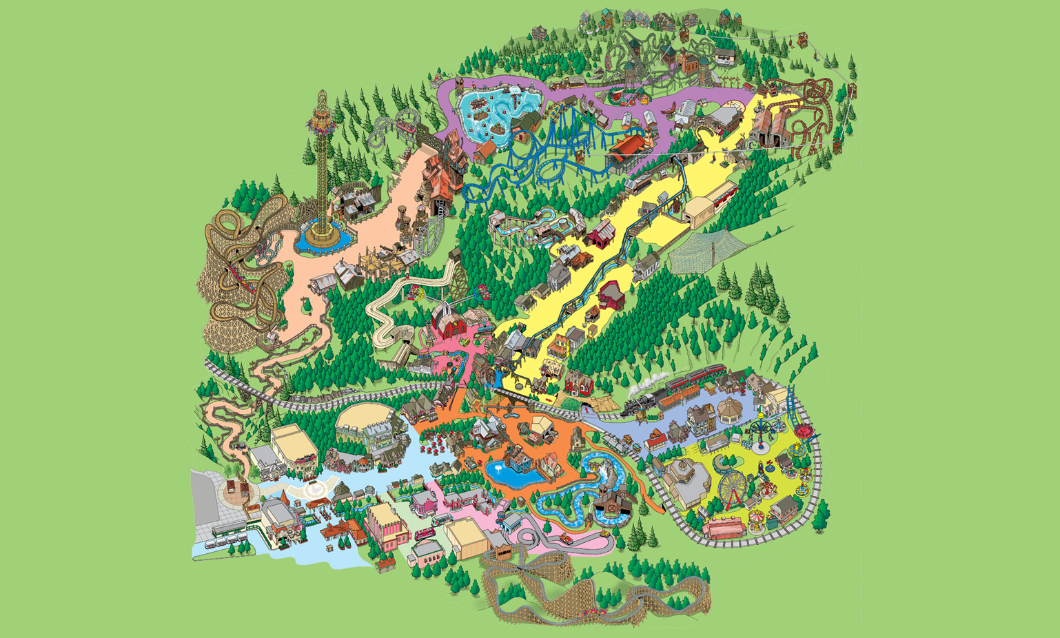 Dollywood Splash Country Map