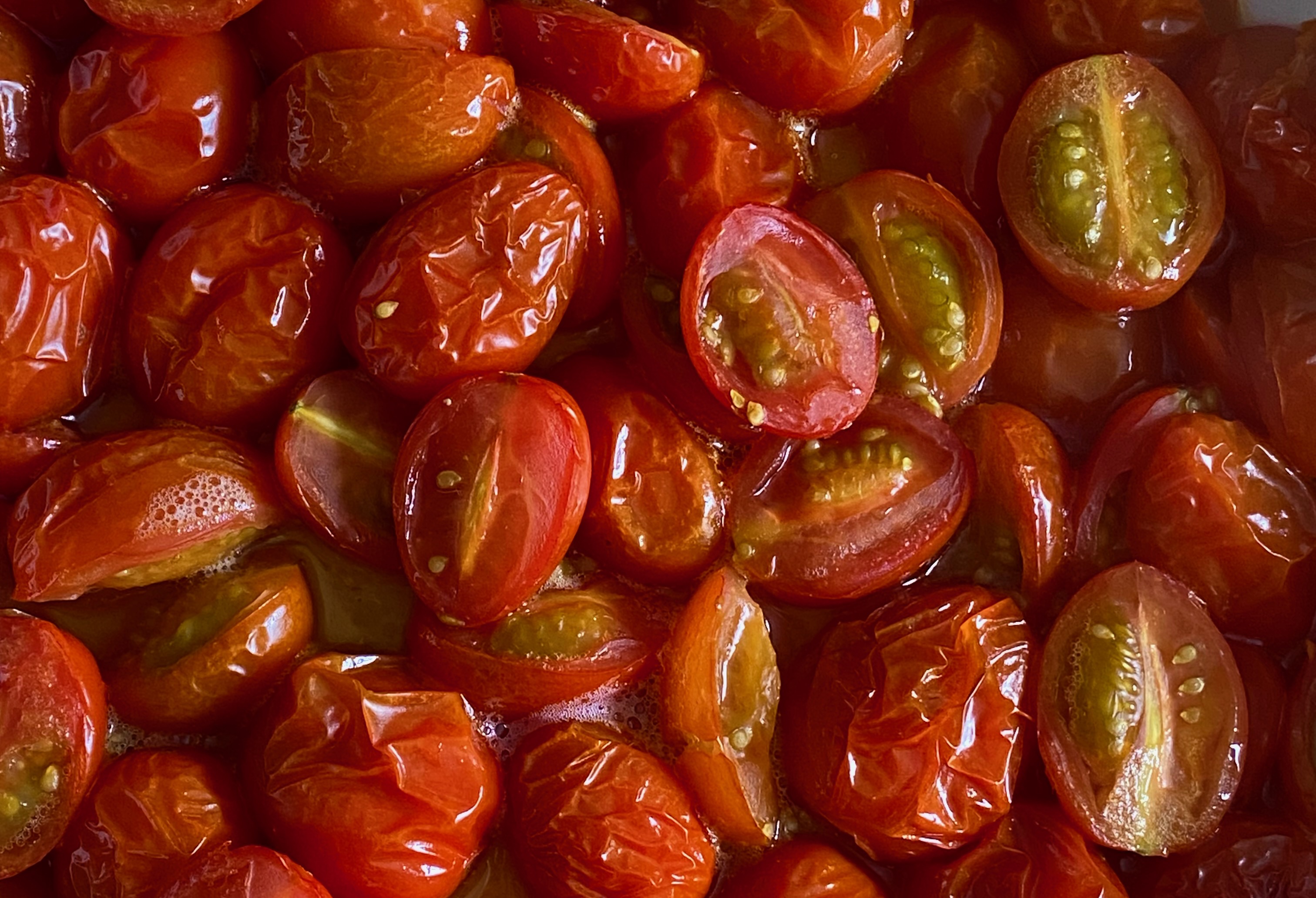 Roasted Cherry Tomatoes with Cherry Tomato Dressing Hungry and Frozen