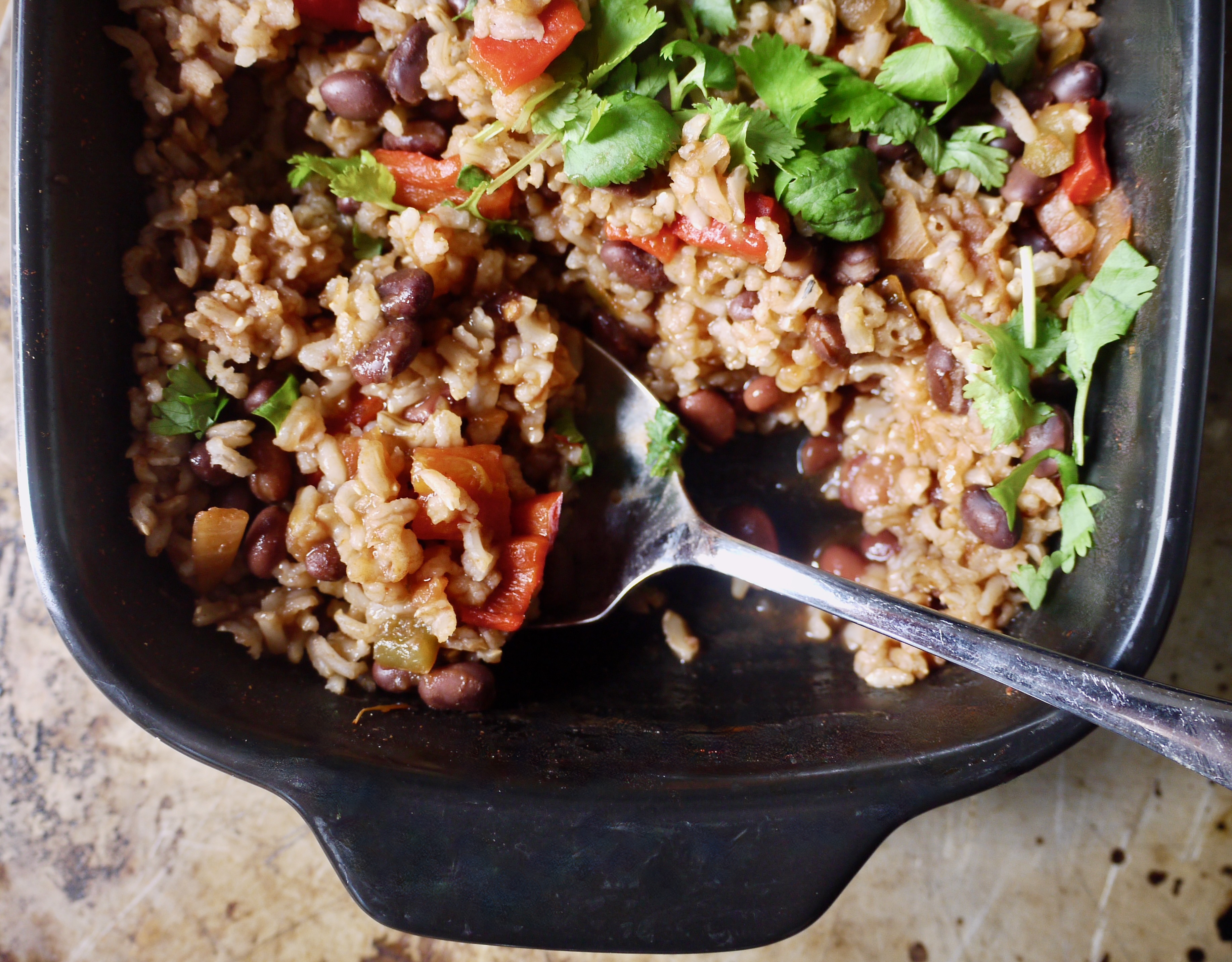 Handsfree Black Bean and Brown Rice Casserole Hungry and Frozen