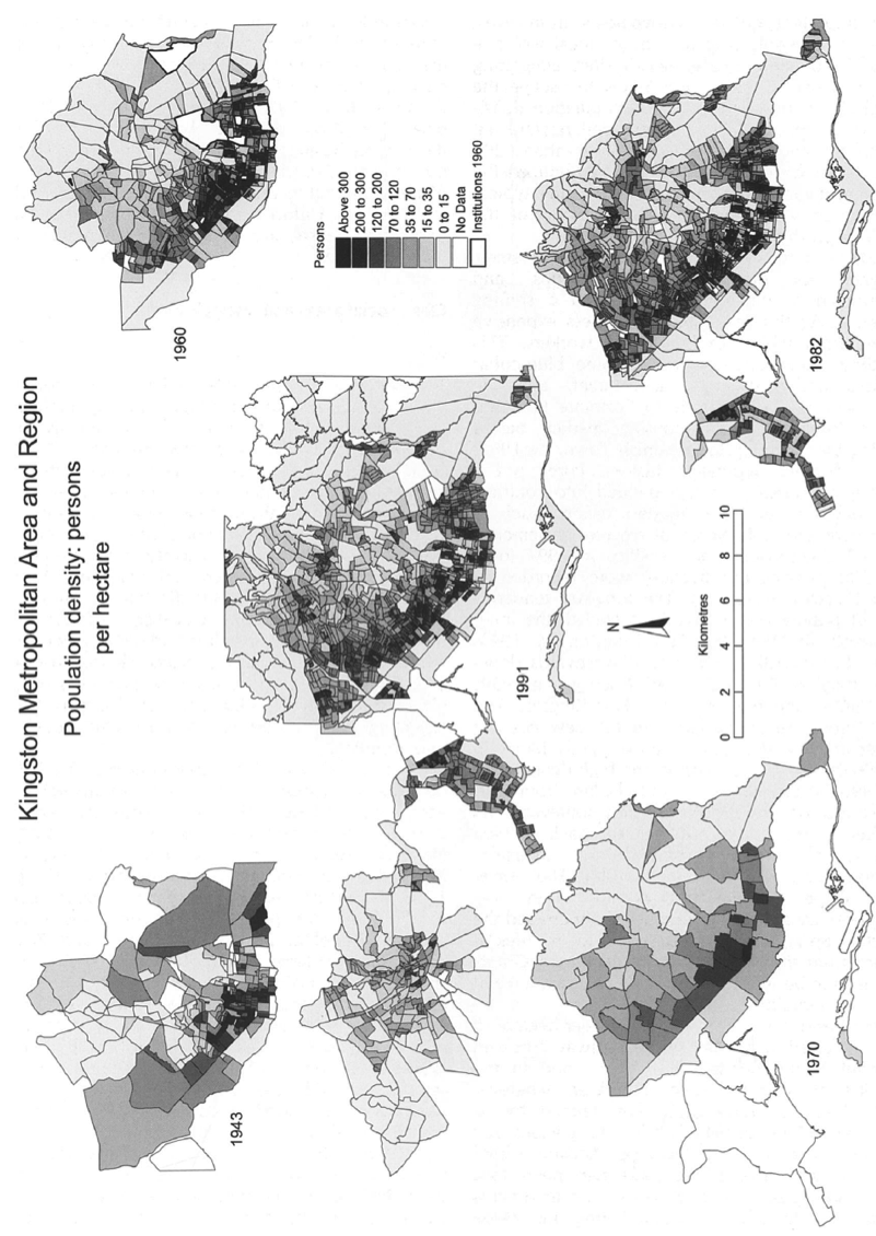 Population Density Map Of Jamaica