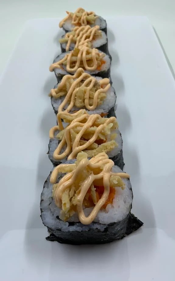 Easy Spicy Crunchy Sweet Potato Sushi Rolls Hungry Dane Kitchen