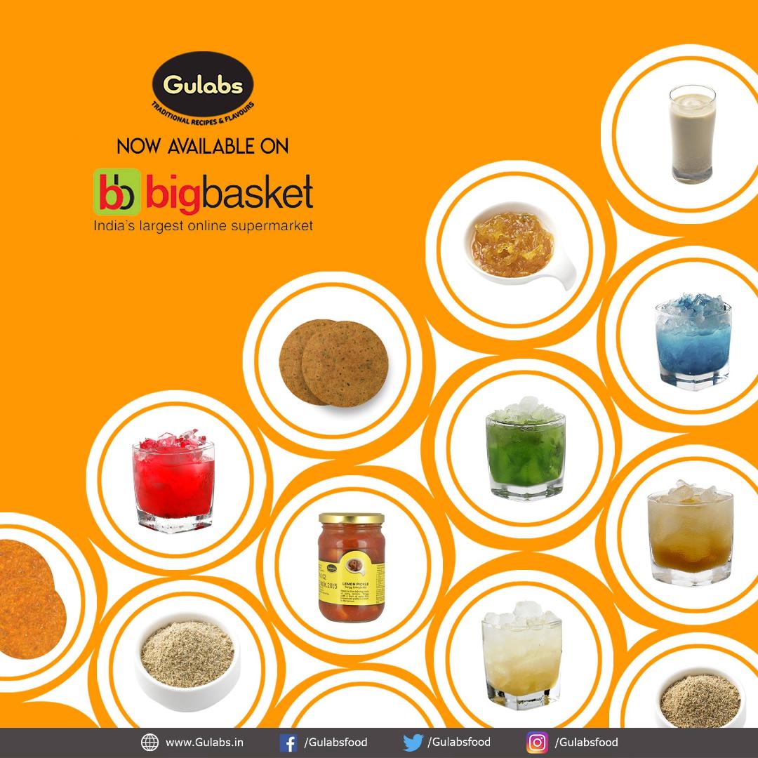 Gulabs Partners With BigBasket For Distribution in Chennai, Bangalore, Mumbai, Pune And