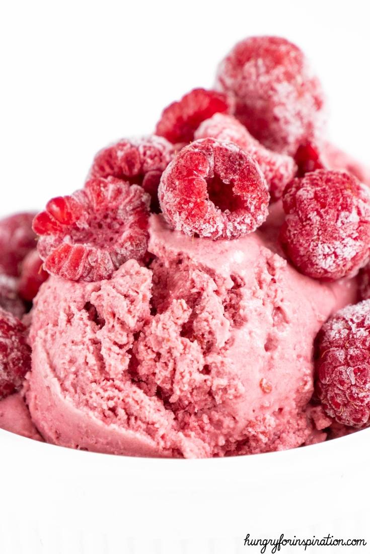 Easy Sugar Free Keto Raspberry Ice Cream Hungry For Inspiration