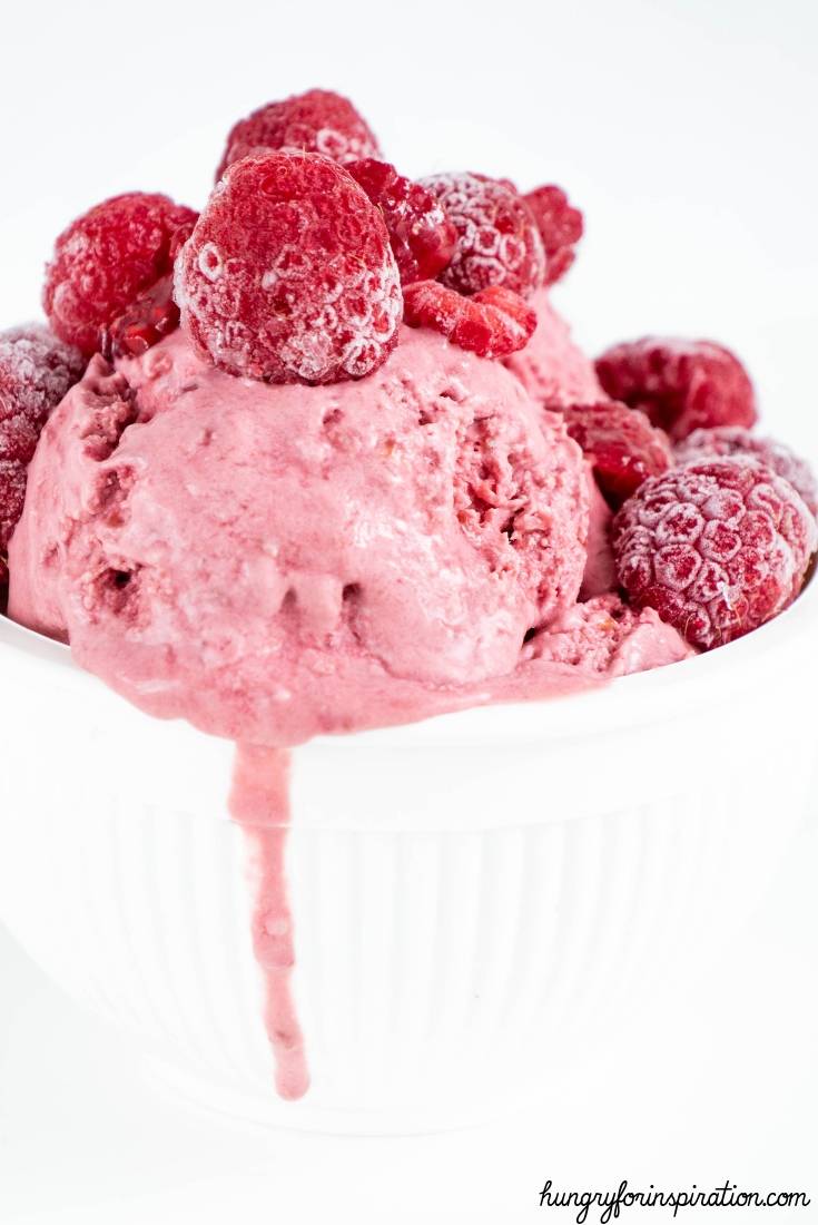 Easy Sugar Free Keto Raspberry Ice Cream Hungry For Inspiration
