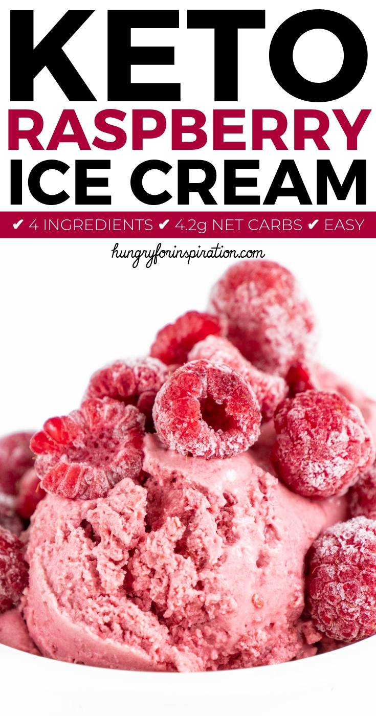 Easy Sugar Free Keto Raspberry Ice Cream Hungry For Inspiration