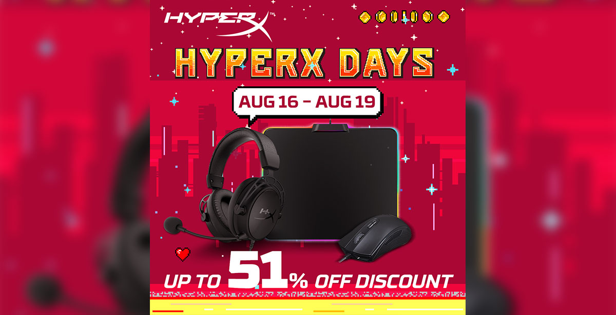 HyperX to offer up to 51 discount on items from August 16 19 Tech News, Reviews and Gaming Tips