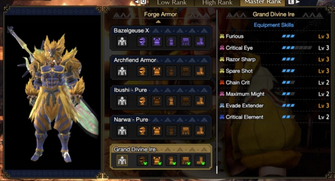 MHR Sunbreak Furious Rajang Armor Set Monster Hunter Rise Sunbreak
