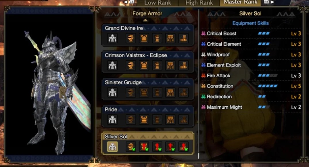 MHR Sunbreak Silver Rathalos Armor Set Monster Hunter Rise Sunbreak