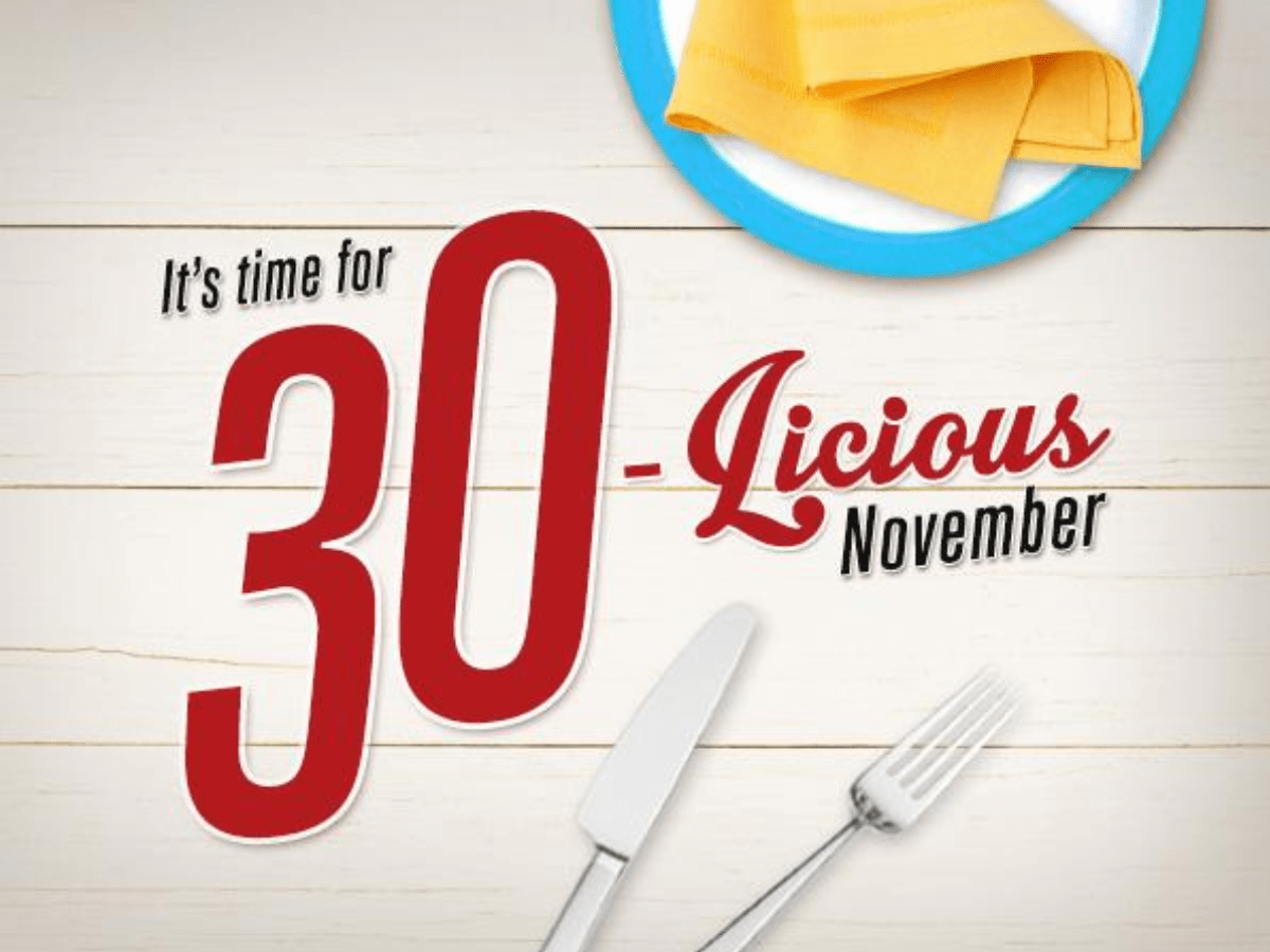 30licious dinner deals HungryGoWhere