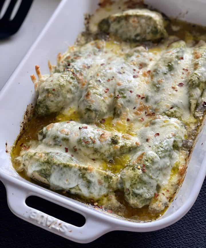 Easy Baked Pesto Chicken Hungry Happens