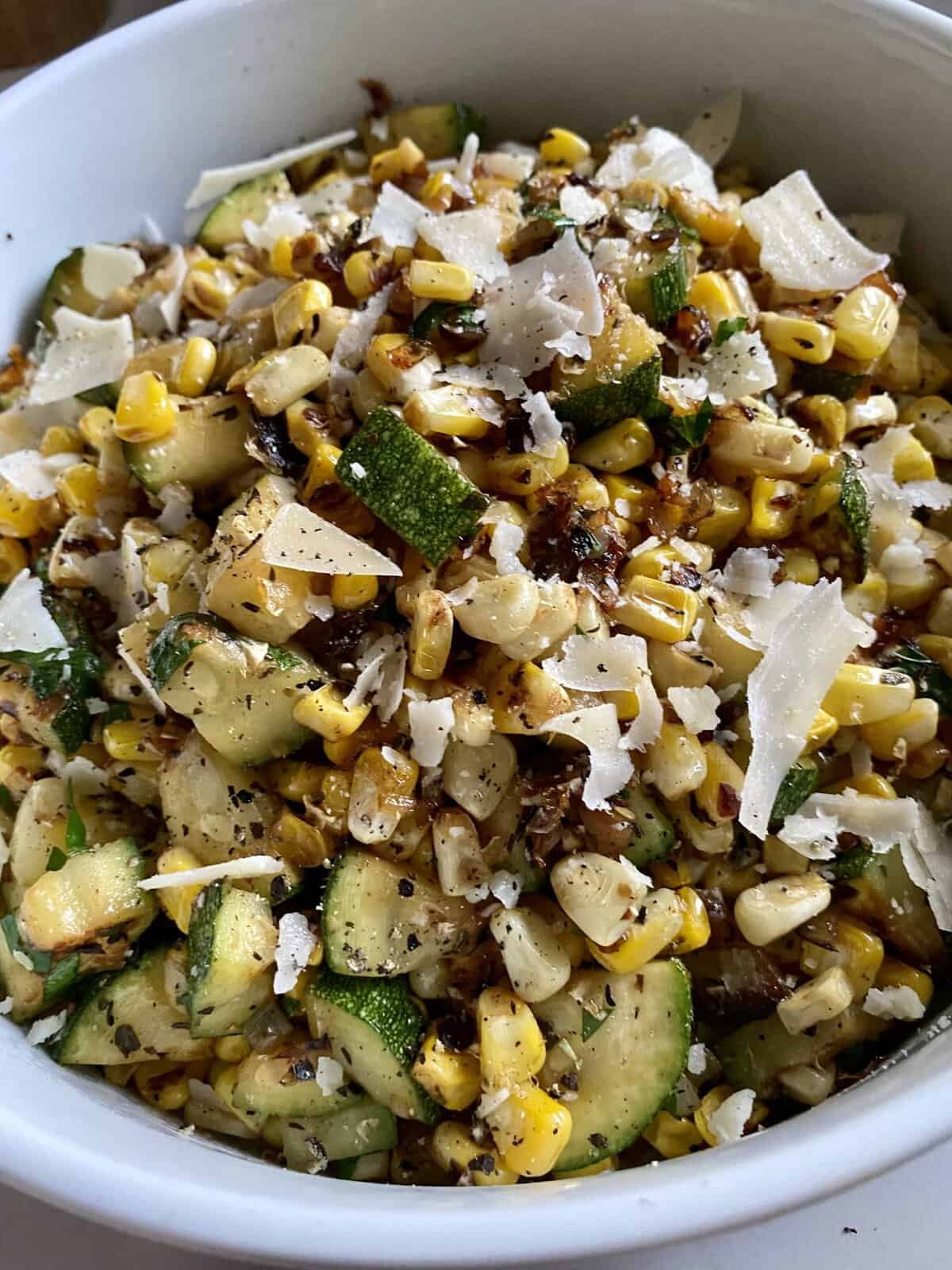 Quick Parmesan Zucchini Corn Hungry Happens