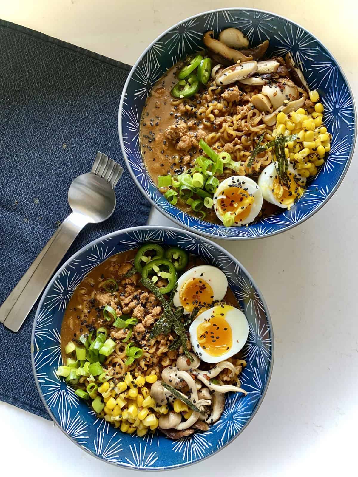 Spicy Pork Ramen Bowls Hungry Happens