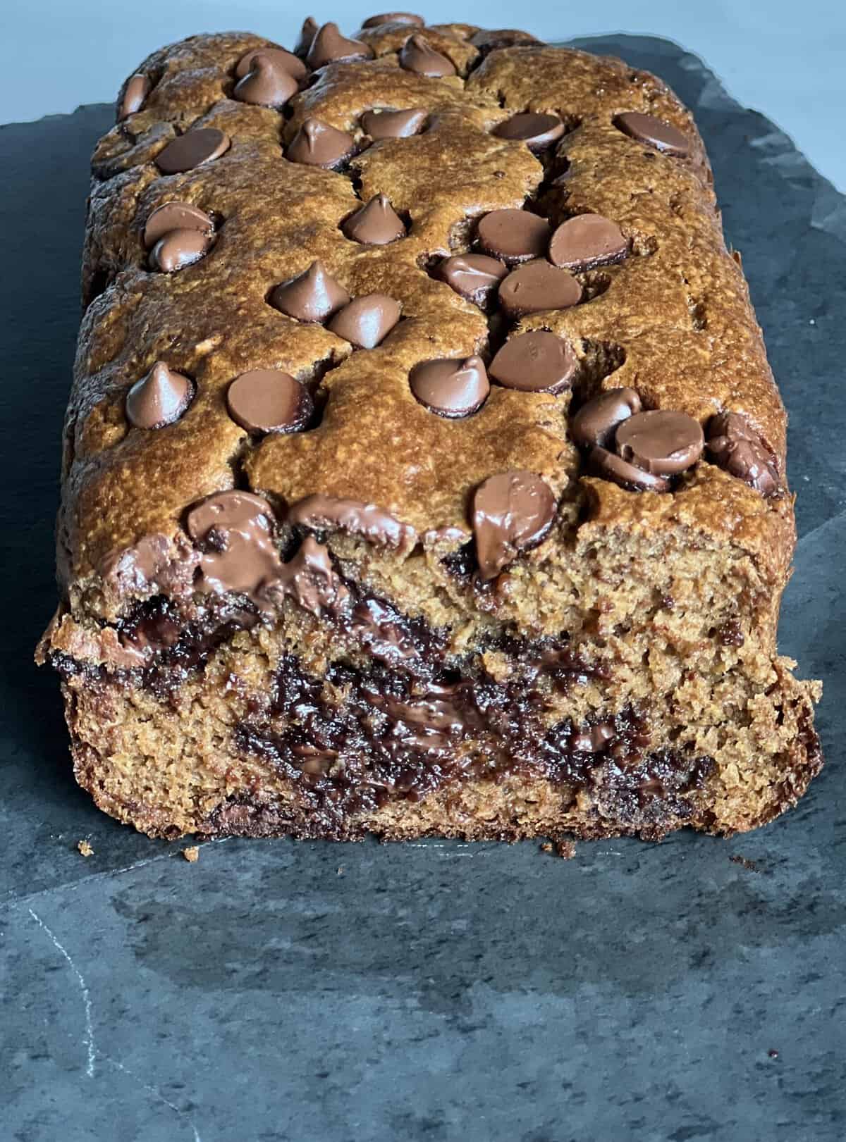 Flourless Banana Chocolate Oat Bread Hungry Happens
