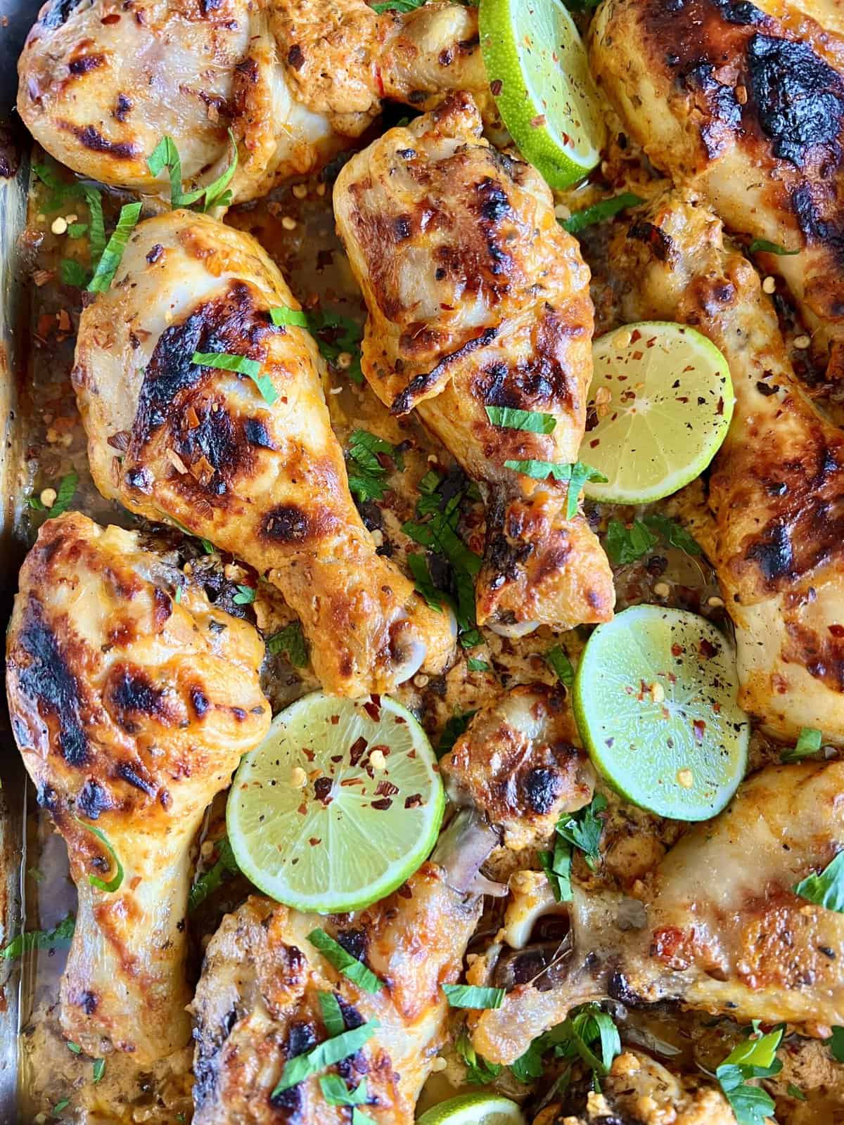 Spicy Greek Yogurt Marinated Chicken Legs Hungry Happens