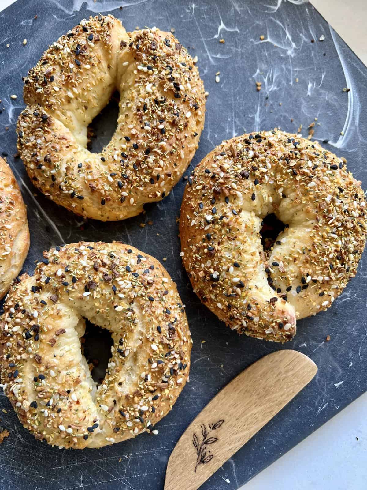 Greek Yogurt Bagels (4 Ingredients) Hungry Happens