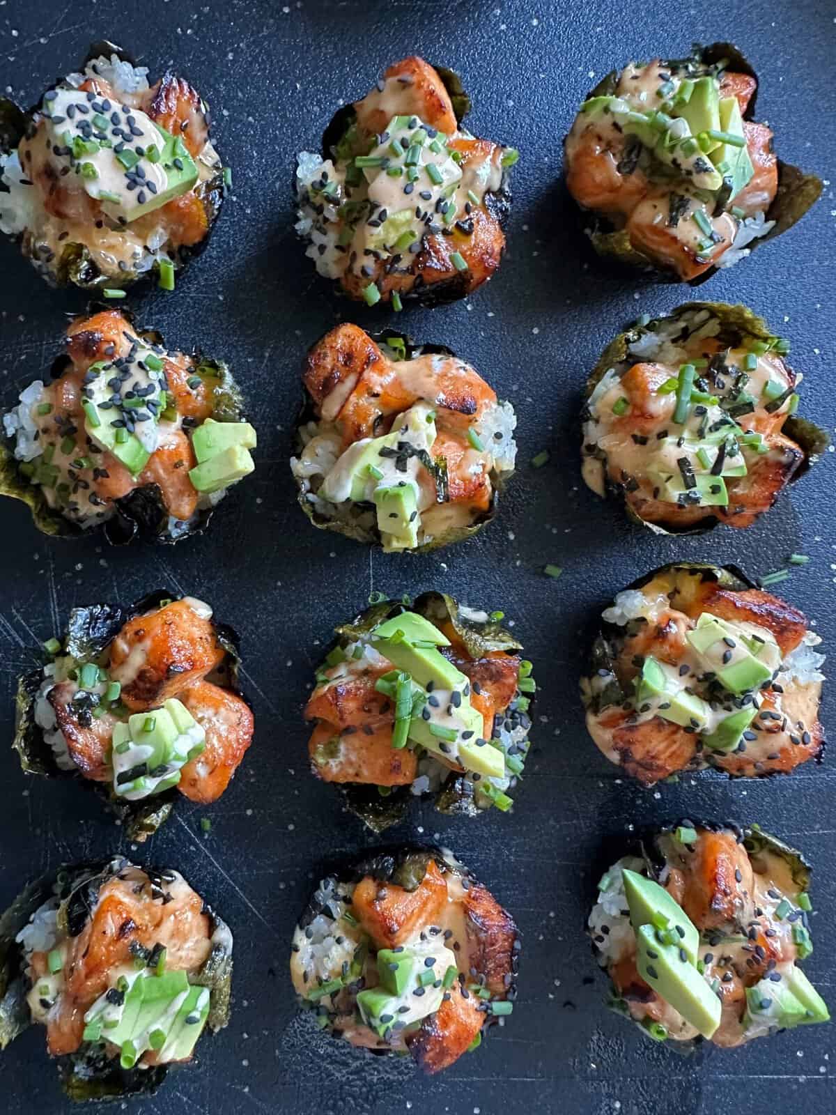 Spicy Salmon Rice Muffins Hungry Happens