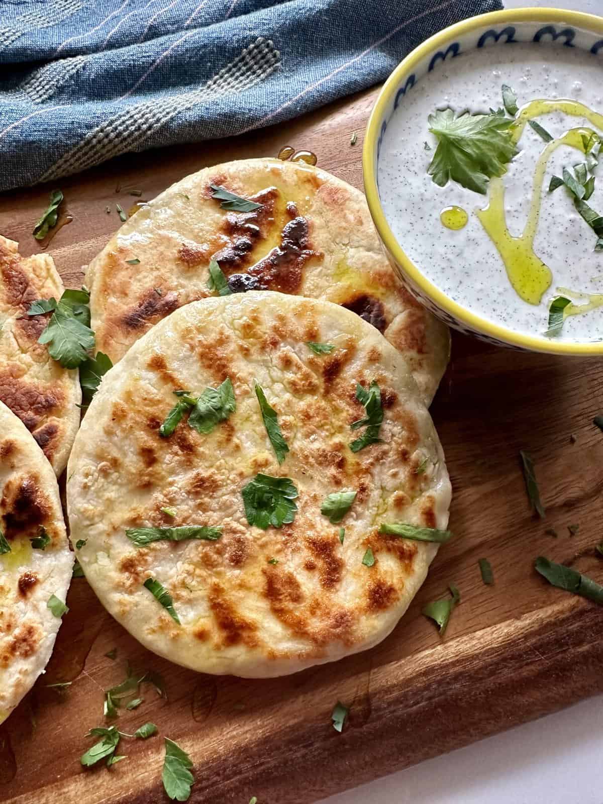 3 Ingredient Pitas (Flatbread Recipe) Hungry Happens