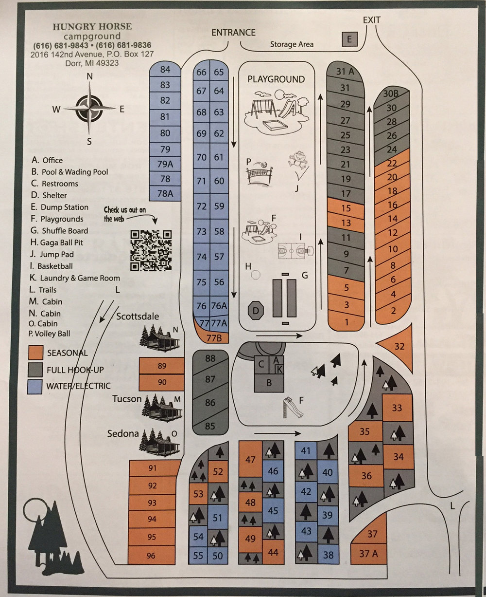 Maps & Rules Family Campground Near Lake Michigan