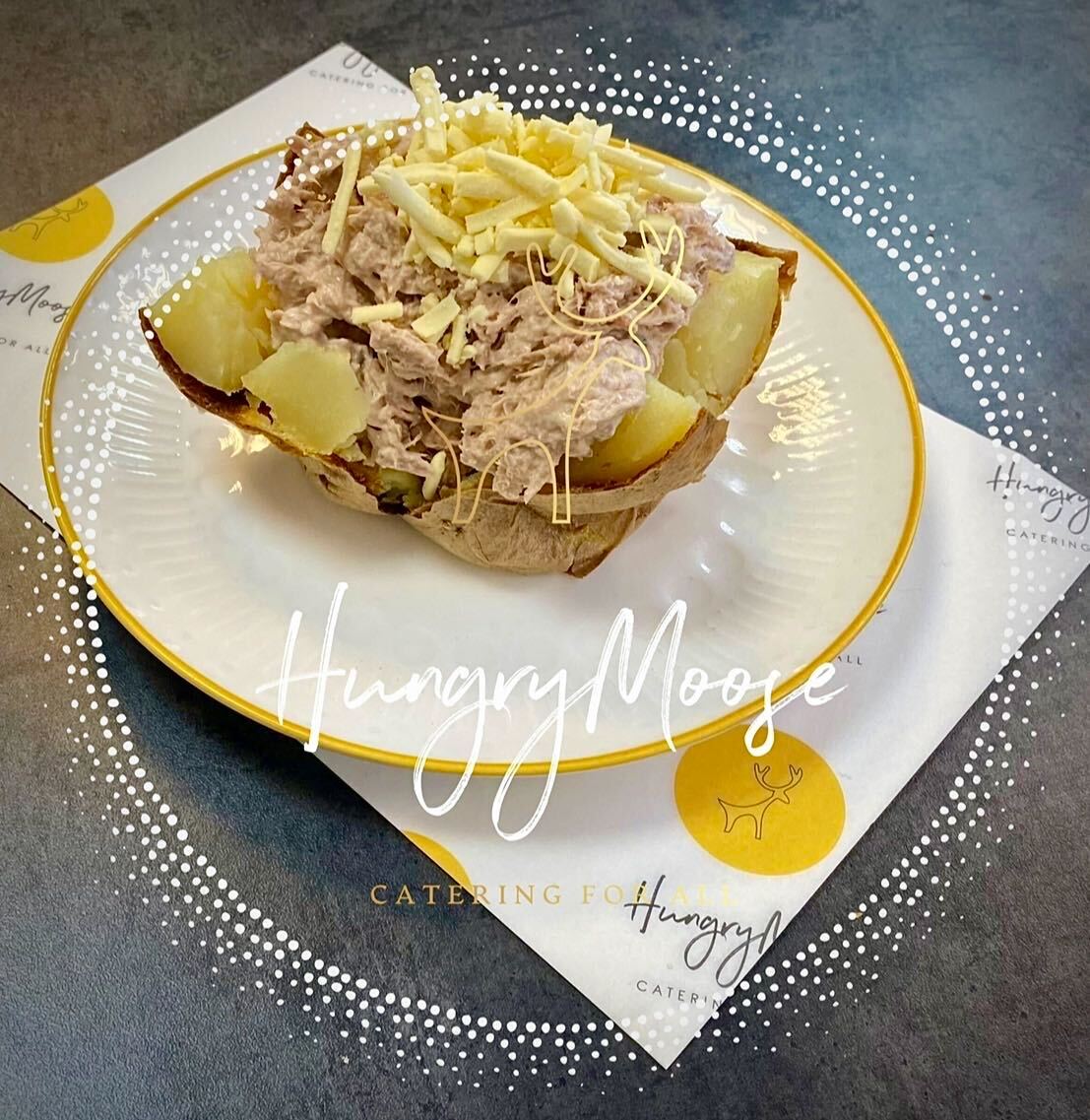 Jacket Potato with Tuna and Cheese HungryMoose