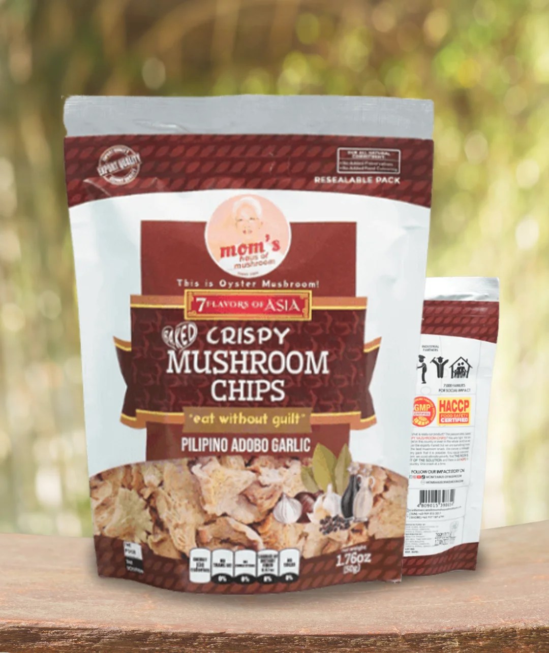 Mushroom Chips Pilipino Adobo Garlic Flavor Hungry Tummy