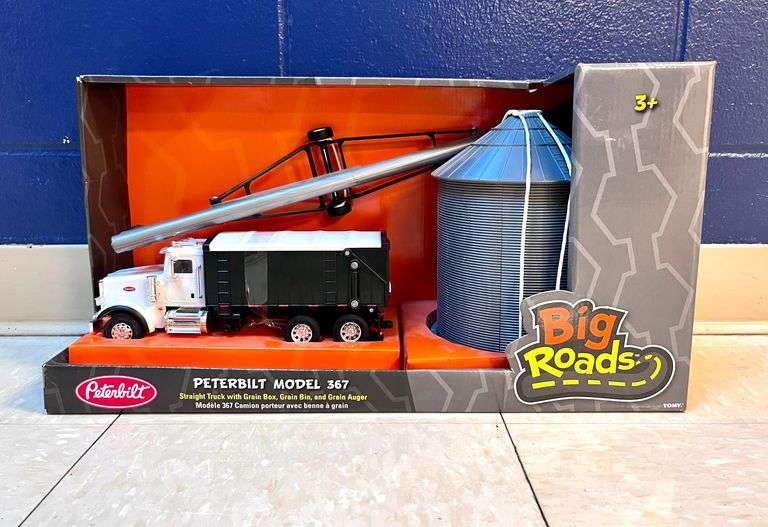 Peterbilt Toy Granin Truck, Grain Bin & Grain Auger Breeders World
