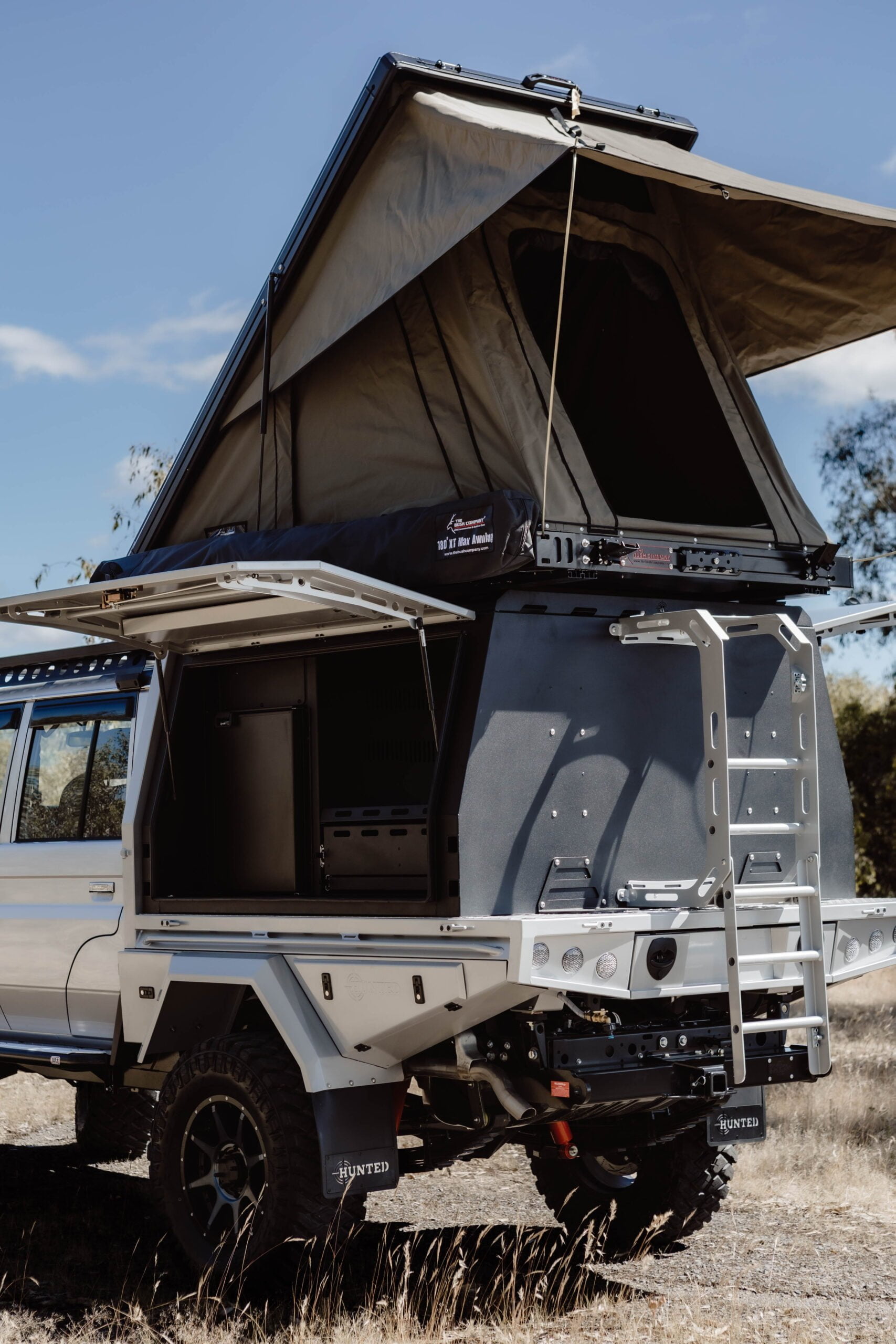 Bush Company AX27 rooftop tent Hunted Engineering