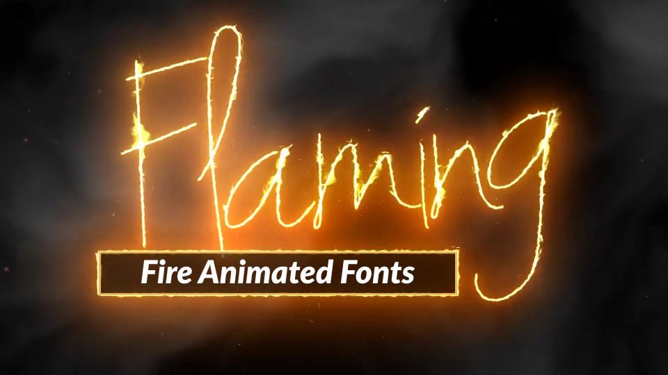 Fire Text Flaming Animated Font Pack with Tool Videohive