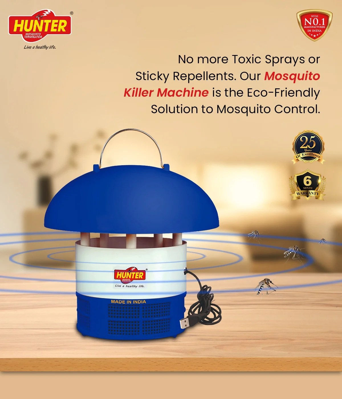 Hunter Mosquito Killer Machine (Blue) Hunter Mosquito Bat & Killer