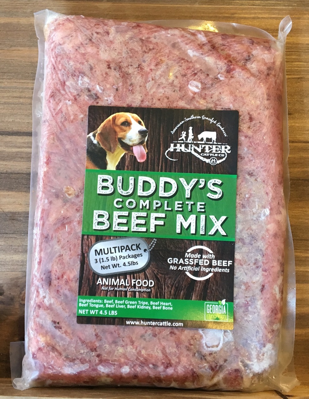 Buddy's Raw Diet Pet Food and Treats Hunter Cattle
