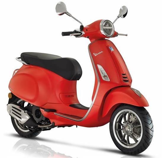 Vespa Primavera 150 ABS (Red) Hunter Motorsports