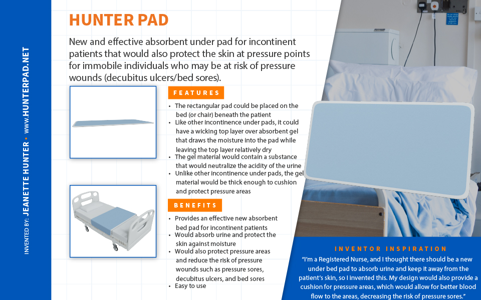 Hunter Pad New and effective absorbent under pad for incontinent