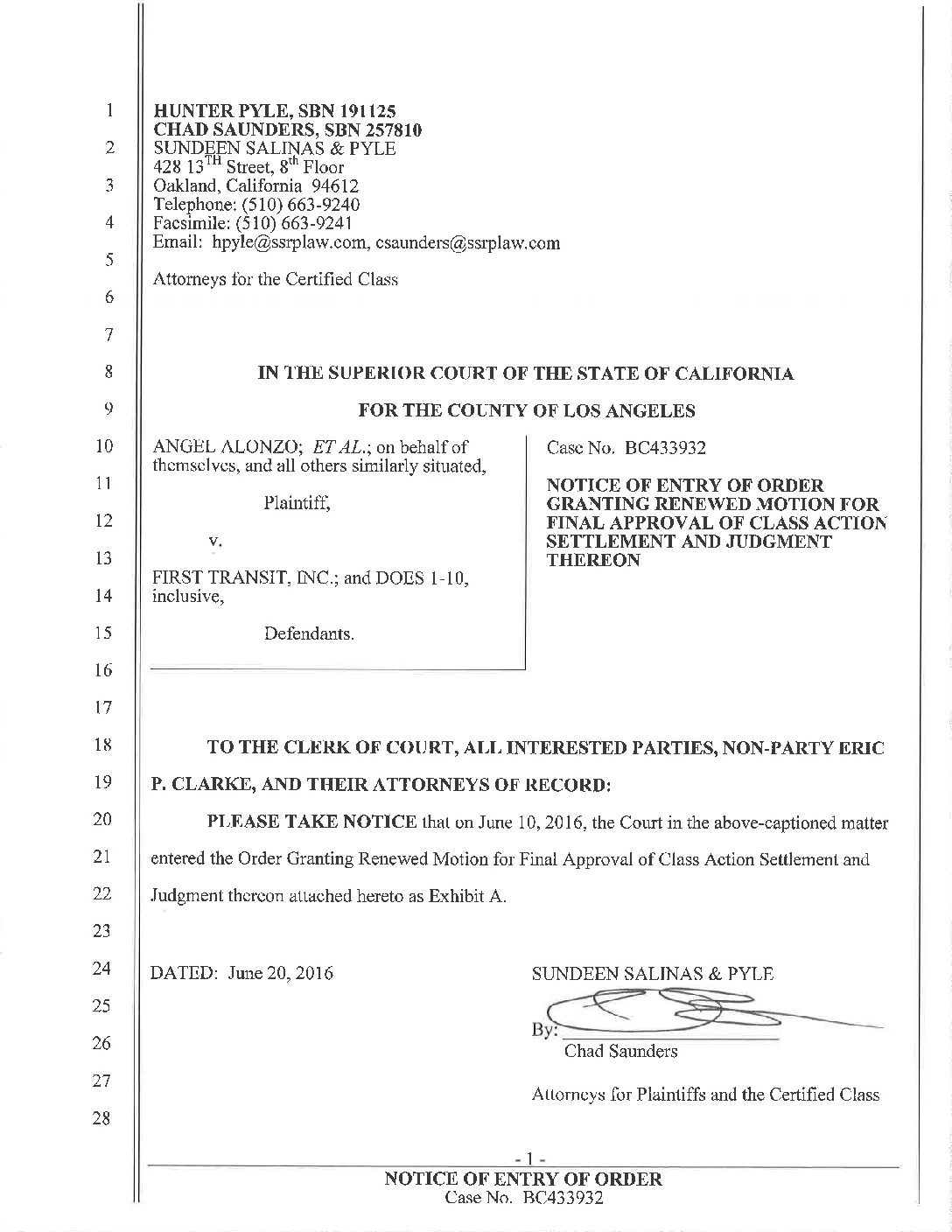 Final Notice Hunter Pyle Law