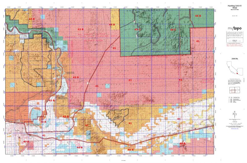 Arizona Unit 41 Topo Maps Hunting & Unit Maps HuntersDomain