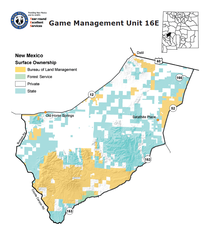 2024 New Mexico Unit 16E, Unit Wide Rifle/Muzzleloader Bull Elk Tags