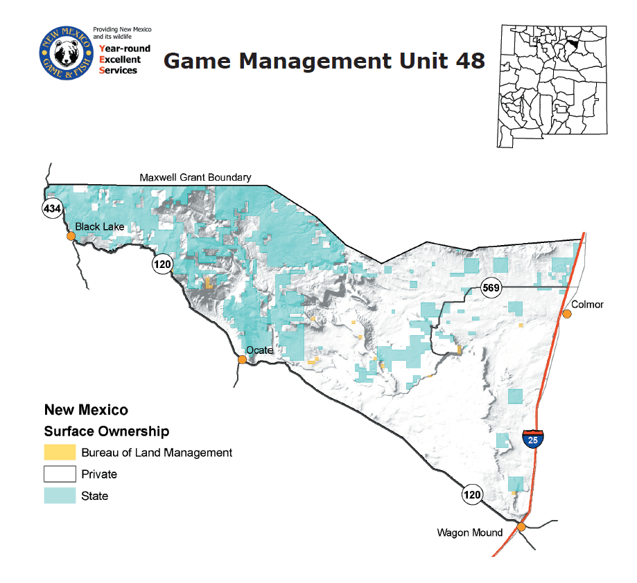 2024 New Mexico Unit 48, Unit Wide Rifle/Muzzleloader Bull Elk Tags for