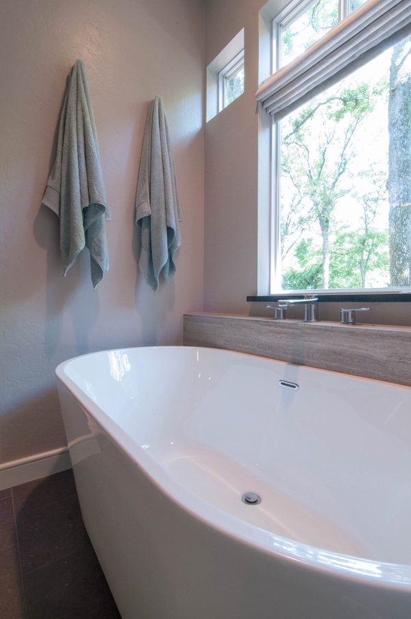 Modern Bathroom Remodel in OKC Hunter Tile & Construction