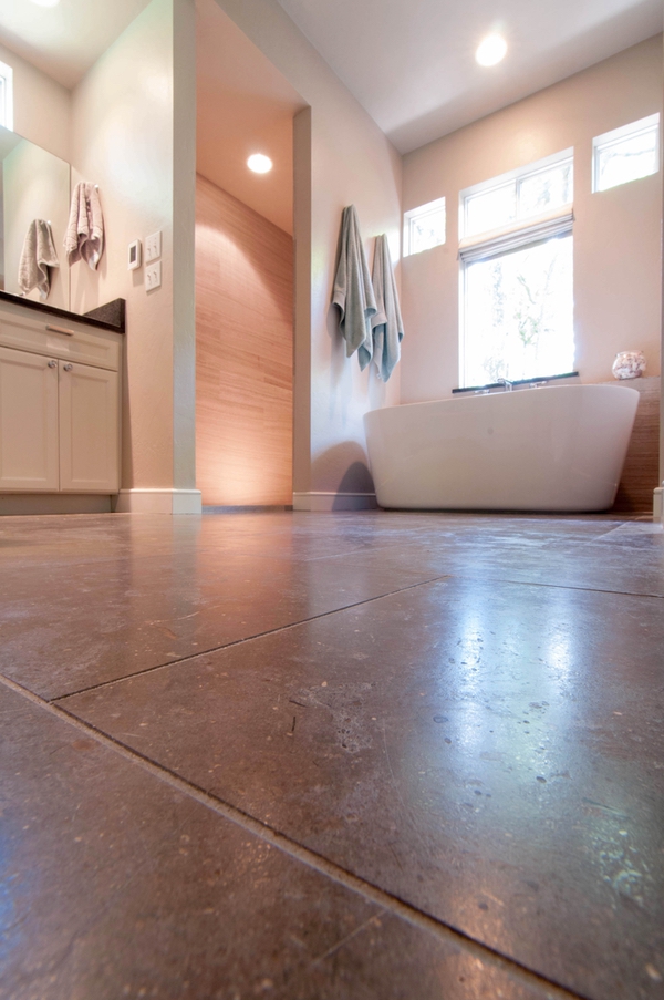 Modern Bathroom Remodel in OKC Hunter Tile & Construction