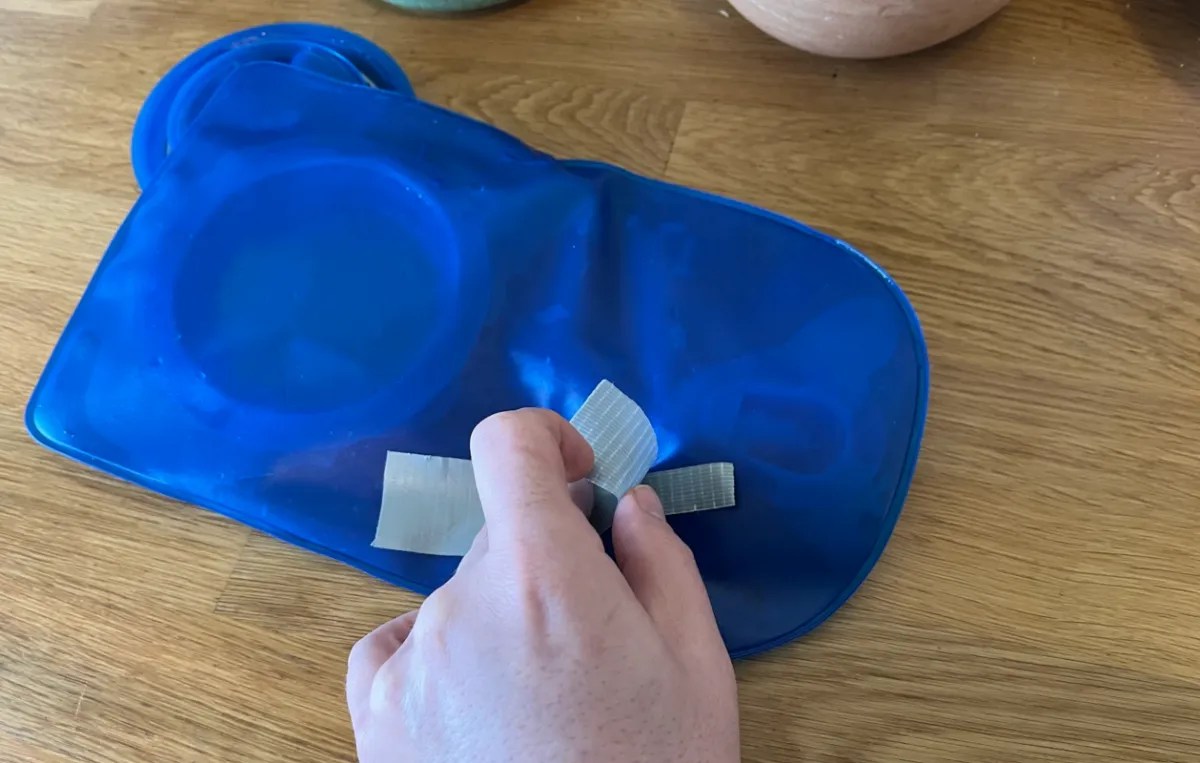 fixingcamelbakleakingholewithducttape Hunting Waterfalls