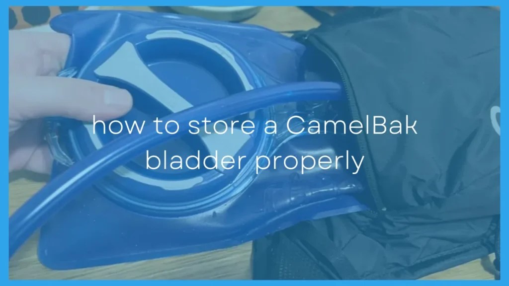How To Store A CamelBak Bladder Properly
